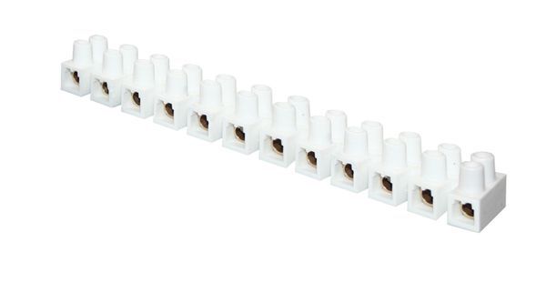 Колодка клеммная 12кв.мм 16А полистирол бел. (уп.10шт) PROxima EKF plc-KK-12-16-ps-w
