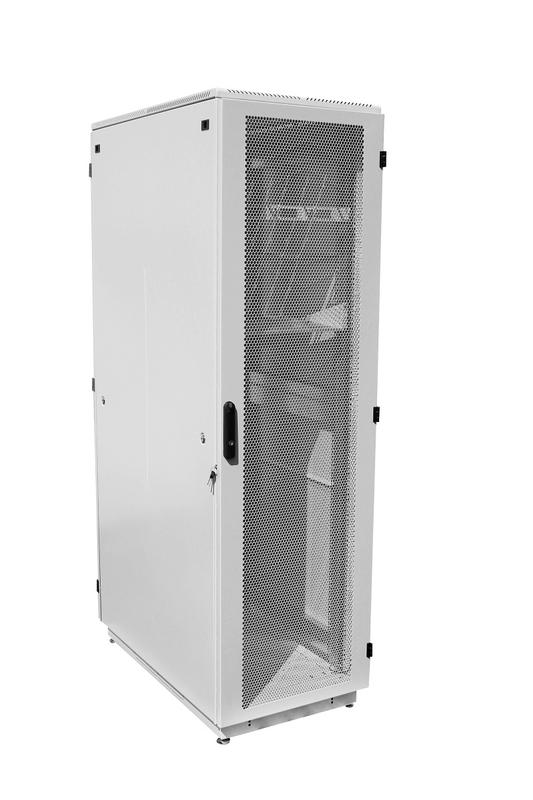 Шкаф коммутационный ШТК-М-42.6.8-4ААА 42U 600х820мм передн. двер. перфорир. задн. двер. стальн. лист 2 боков. панел. ЦМО 1132130