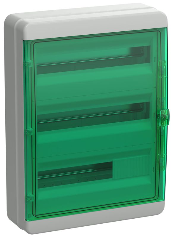 Корпус КМПн-54 TEKFOR IP65 зел. прозр. дверь пластик. IEK TF5-KP72-N-54-65-K03-K06