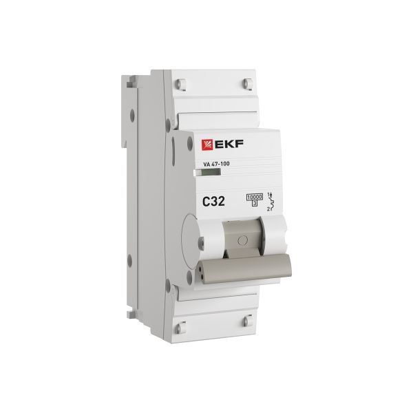 Выключатель автоматический модульный 1п C 32А 10кА ВА 47-100 PROxima EKF mcb47100-1-32C-pro