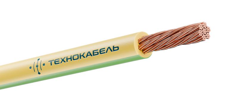 Провод ПуГВнг(А)-LS 1х2.5 450/750В Ж/З (бухта) (м) Технокабель 00-00149418