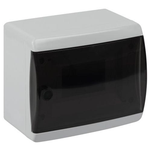 Корпус навесной ЩРН-П-6 ЭРА COMFORT IP41 прозр. крышка пластик. бел. ЭРА Б0067468