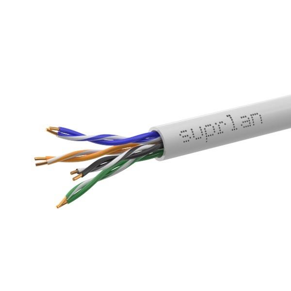 Кабель витая пара U/UTP кат.5E 4х2х0.51 solid Cu PVC In. Premium (м) SUPRLAN 01-0313-5
