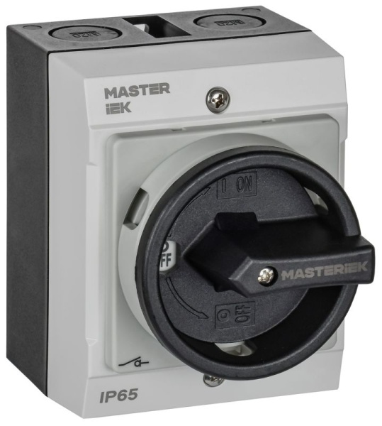 Переключатель кулачковый 10А (сх. 91) в боксе закрытая рукоятка IEK MI-CS21-010-091