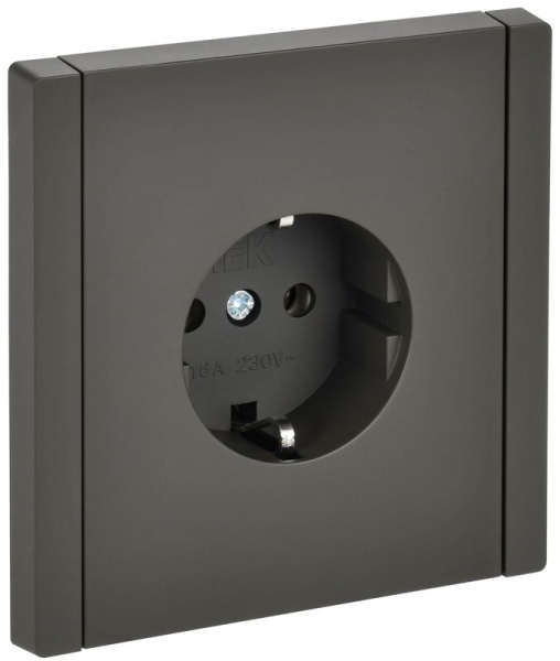 Розетка СП FORTE&PIANO FP316 16А с заземл. без защ. шторок винт. крепл. сер. IEK FP-R11-16-K03
