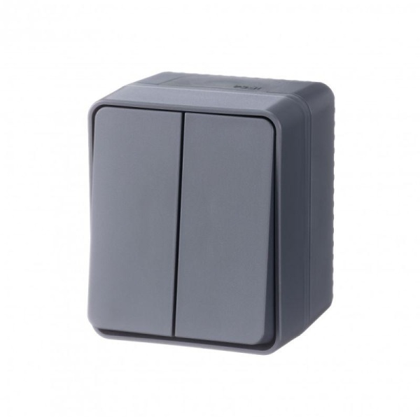 Выключатель 2-кл. ОП AtlasDesign PROFI IP54 10AX антрацит SE ATN544051