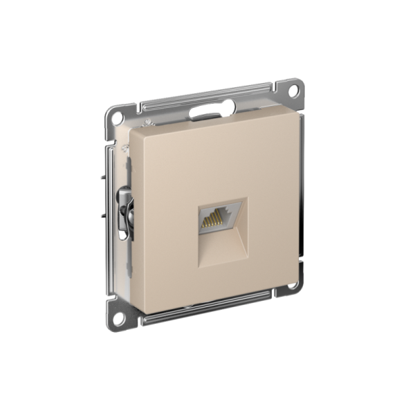 Розетка компьютерная AtlasDesign RJ45 кат.6A механизм песочн. SE ATN001286