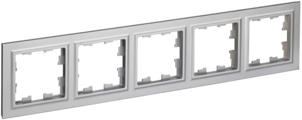 Рамка 5-м BRITE РУ-5-БрА алюм. IEK BR-M52-K47