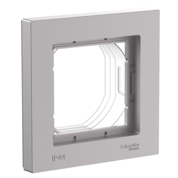Рамка 1-м AtlasDesign Aqua IP44 алюм. SE ATN440301