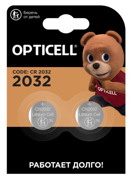Элемент питания литиевый CR2032 (блист. 2шт) Specialty Opticell 5060002/6060002