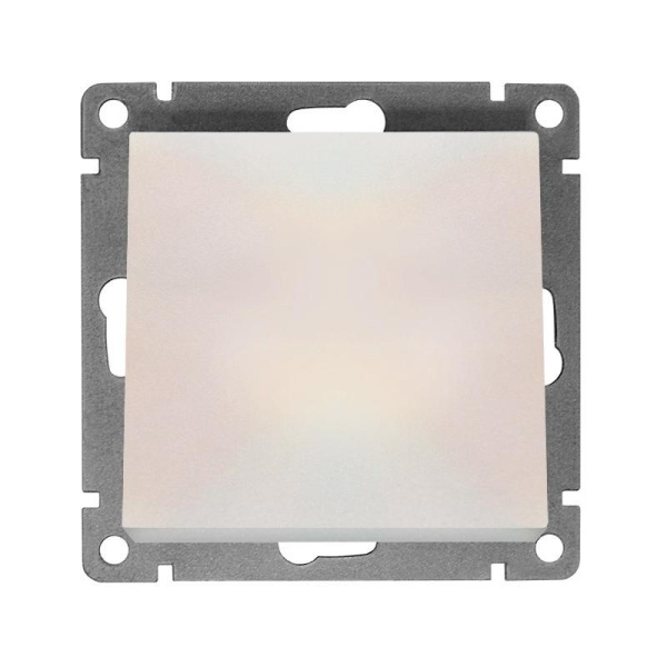 Выключатель 1-кл. СП Афина 10А IP20 механизм жемчуж. Universal A0021-OBr
