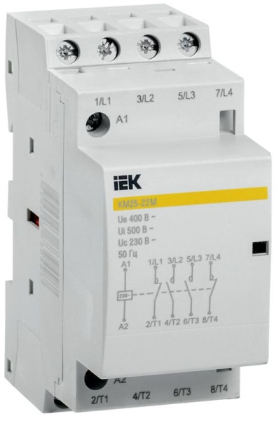 Контактор модульный КМ25-22М AC KARAT IEK MKK11-25-22