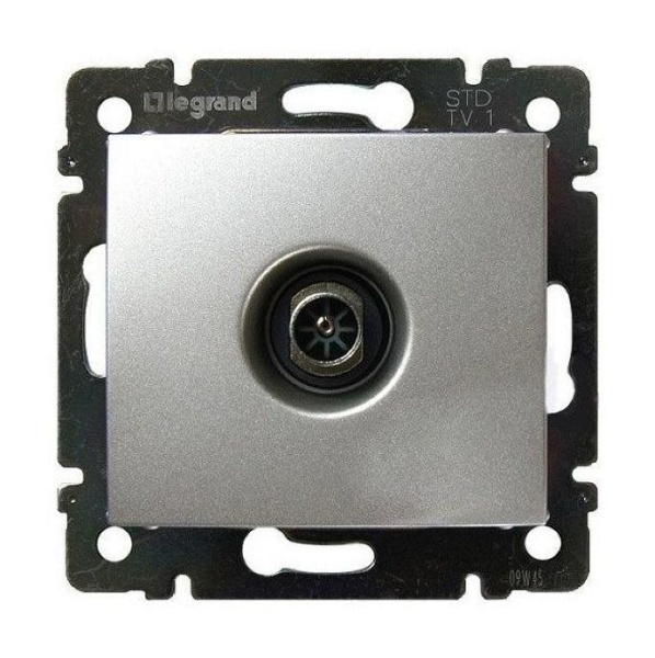 Розетка телевизионная TV СП Valena 2400мГц механизм алюм. (DIY-упак.) IEK 694345