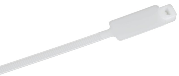 Хомут 4.8х190мм P6.6 маркерный бел. (уп.100шт) IEK UHH14-D048-190-100-K01