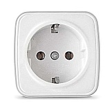 Розетка 1-м ОП Электра 16А IP20 с заземл. бел. Союз 0012
