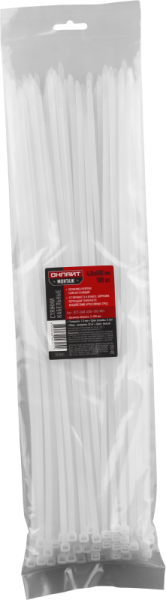 Хомут 90 305 OCT-048-400-100-WH (уп.100шт) ОНЛАЙТ 90305