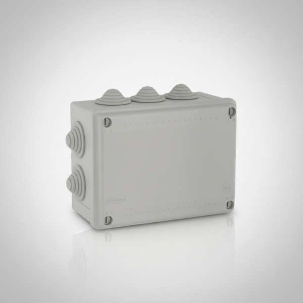 Коробка распределительная ОП 190×140×70 мм IP55, 10 вводов DKC 54100