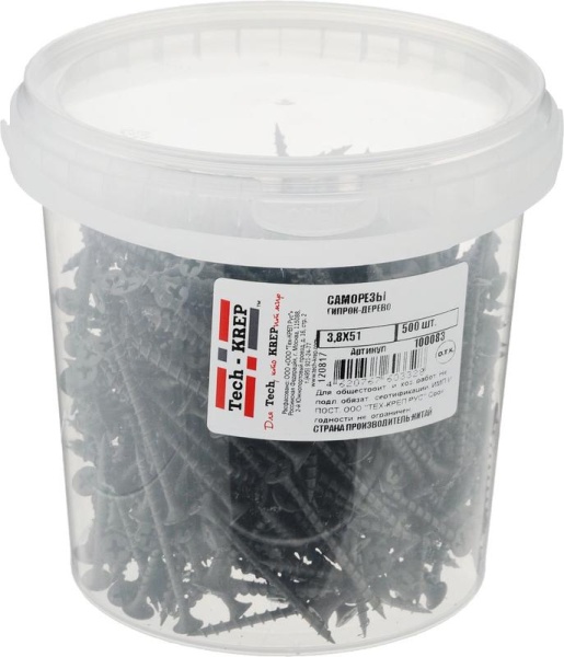 Саморез ШСГД 3.8х51 (уп.500шт) Tech-Krep/Zitar 100083