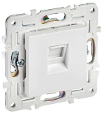 Розетка компьютерная RJ45 кат.5E SKANDY SK-K01W арктич. бел. IEK SK-K10-1-K01