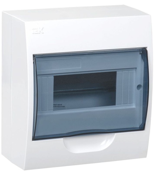 Корпус навесной ЩРН-П-8 Krepta 3 IP41 пластик. бел. IEK MKP12-N-08-40-20