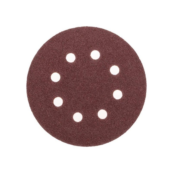 Диск абразивный на ворсовой основе на липучке перфорир. P60 125мм (уп.10шт) Kranz KR-91-1165