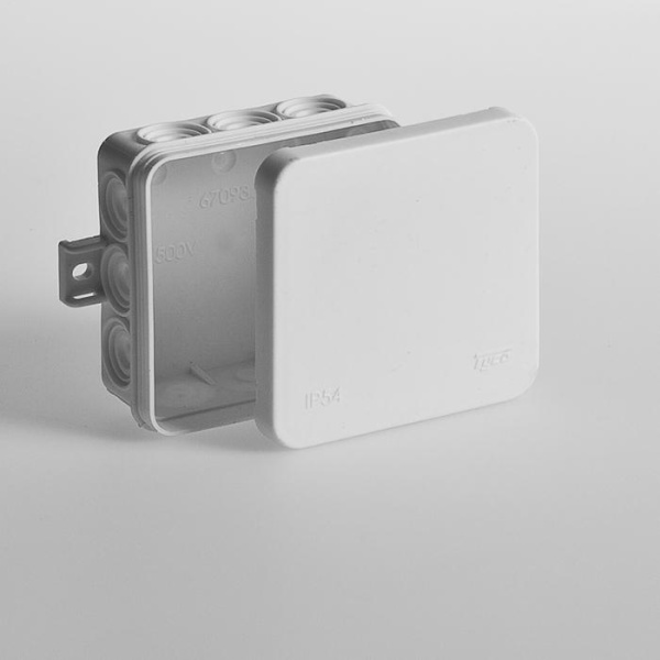 Коробка распределительная ОП 85х85х35мм 12 вводов IP54 бел. Ruvinil 67093Б