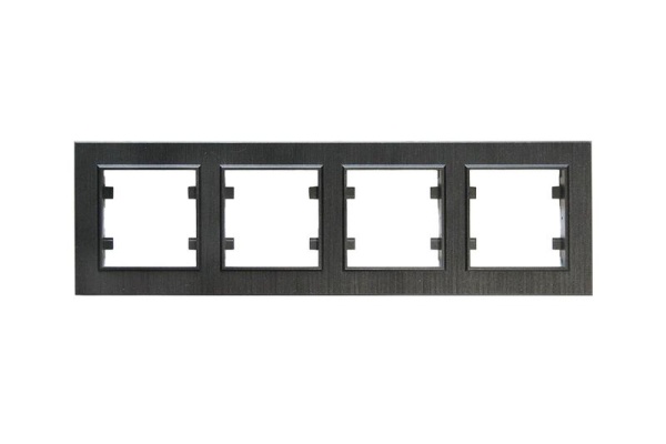Рамка 4-м Karea LINE STAR чер. Makel 86054704
