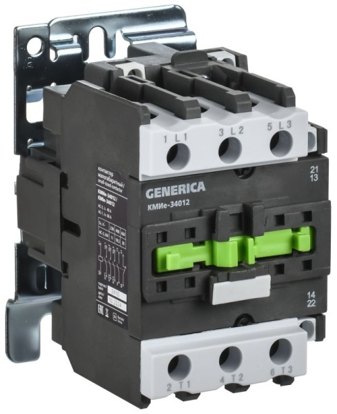 Контактор КМИе-34012 40А 230В/АС3 1НО 1НЗ GENERICA KKME31-040-230-11