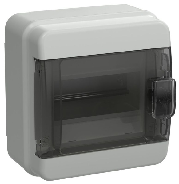 Корпус КМПн-6 TEKFOR IP65 черн. прозр. дверь пластик. IEK TF5-KP72-N-06-65-K03-K02