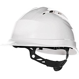Каска защитная QUARTZ UP IV с вентил. с храповым механизмом бел. Delta Plus QUARUP4BC